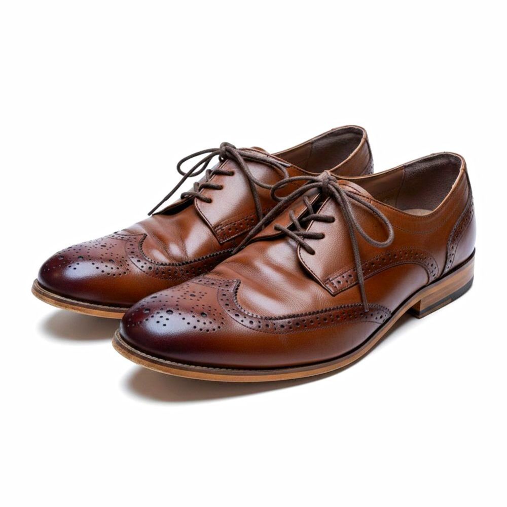 Stacy Adams Mens 12M Wingtip Brogue Oxford Dress Shoes Brown 20185 lace-up